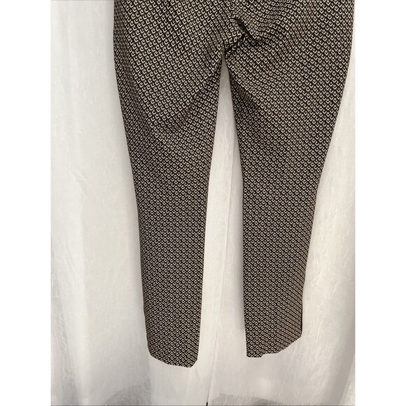 Chico's Black & Tan Geo Prairie So Slimming Ankle Juilet Pants Size 00 / 2 NWOT - Picture 6 of 7